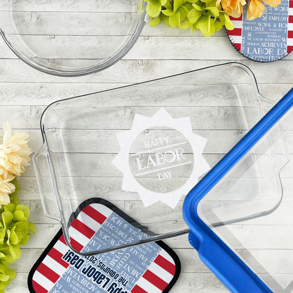 Labor Day Glass Baking Dish - LIFESTYLE (13x9)