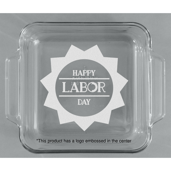 Labor Day Glass Cake Dish - APPROVAL (8x8)