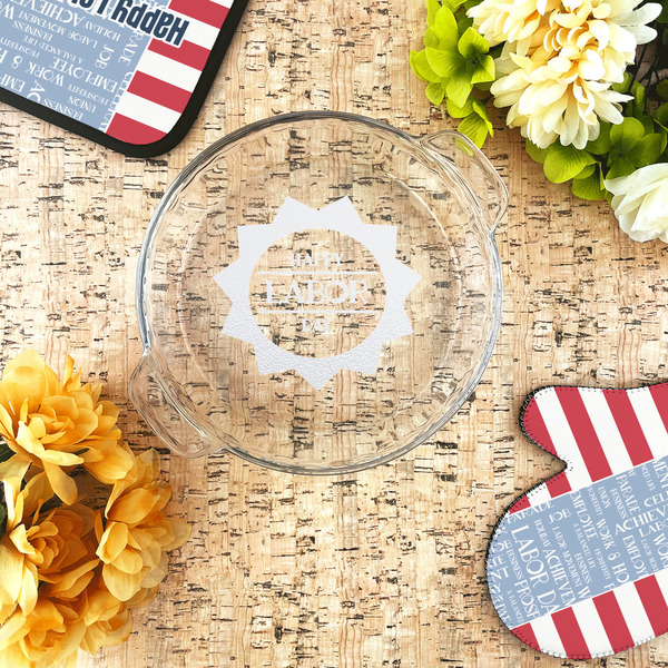 Labor Day Glass Pie Dish - LIFESTYLE