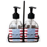 Labor Day Glass Soap & Lotion Bottle Set (Personalized)