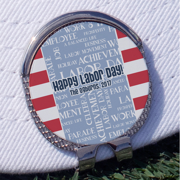 Custom Labor Day Golf Ball Marker - Hat Clip
