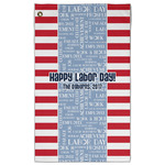 Labor Day Golf Towel - Poly-Cotton Blend - Large w/ Name or Text
