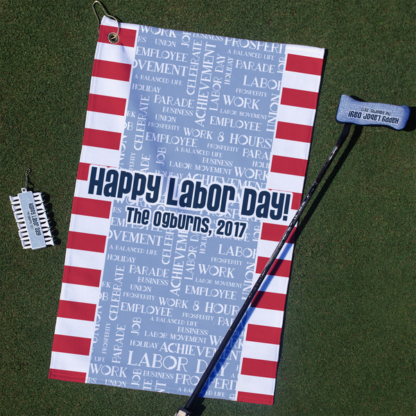 Custom Labor Day Golf Towel Gift Set (Personalized)