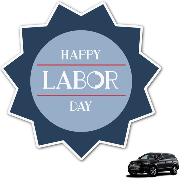 Custom Labor Day Graphic Car Decal