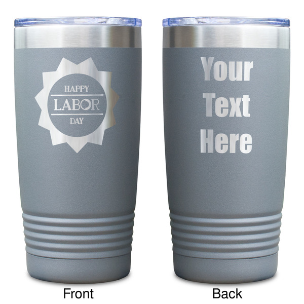 Labor Day Gray Polar Camel Tumbler - 20oz - Double Sided - Approval