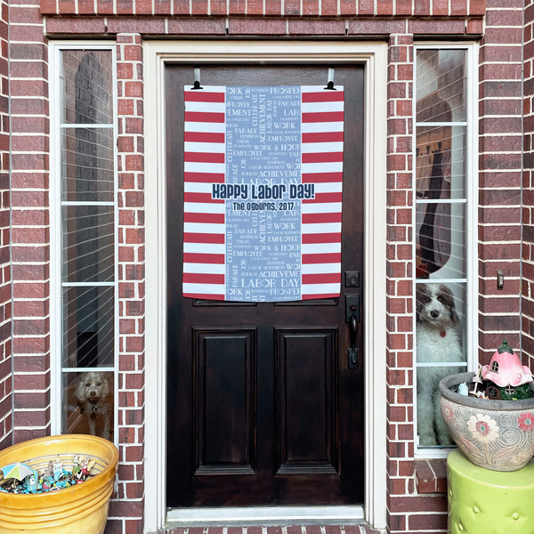 Labor Day House Flags - Double Sided - (Over the door) LIFESTYLE