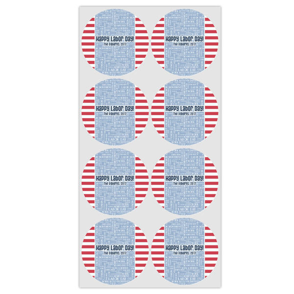Labor Day Icing Circle - Medium - Set of 8