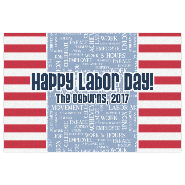 Labor Day Indoor / Outdoor Rug - 2'x3' - Front Flat