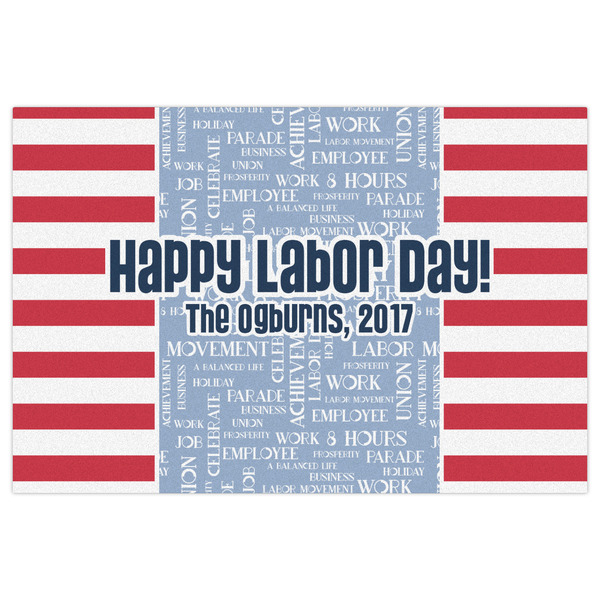 Labor Day Indoor / Outdoor Rug - 4'x6' - Front Flat