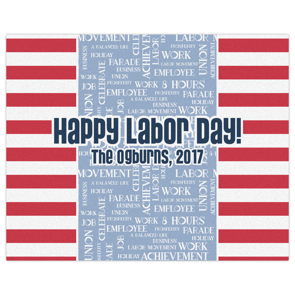 Labor Day Indoor / Outdoor Rug - 8'x10' - Front Flat