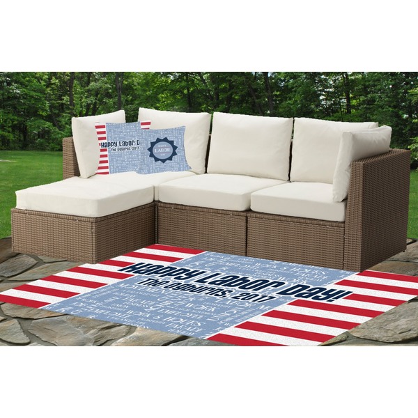 Labor Day Indoor / Outdoor Rug & Cushions