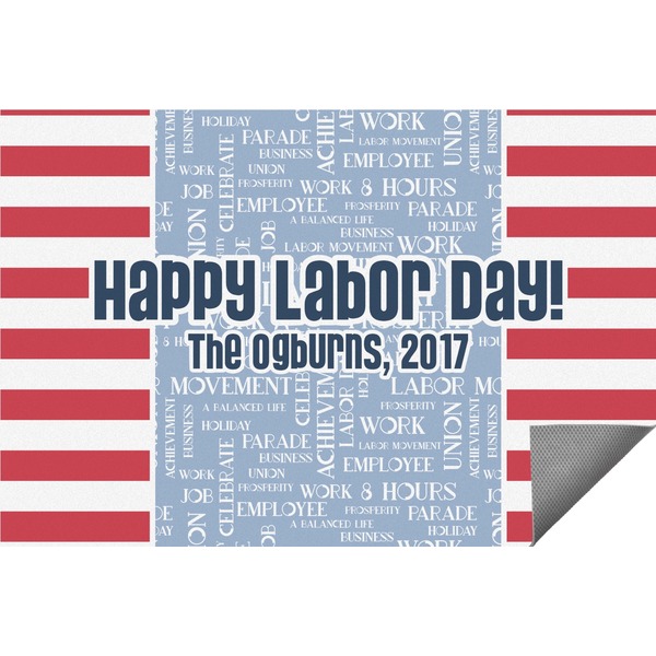 Custom Labor Day Indoor / Outdoor Rug (Personalized)