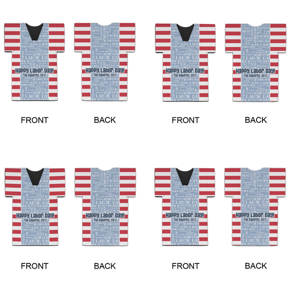 Labor Day Jersey Bottle Cooler - Set of 4 - APPROVAL