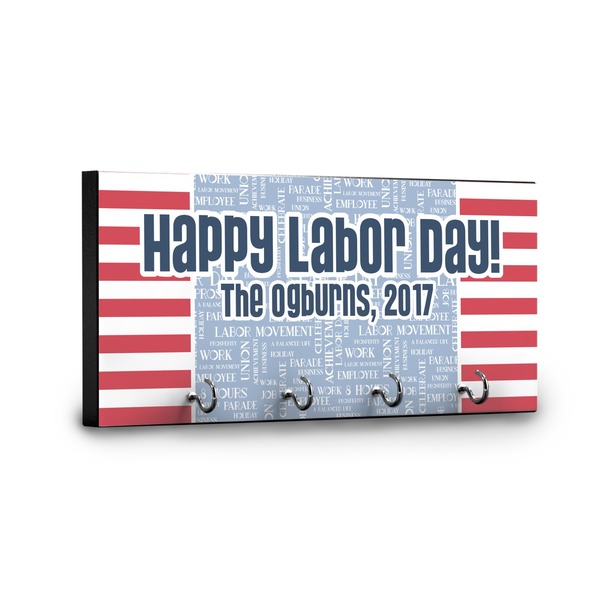 Labor Day Key Hanger - Front View with Hooks