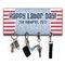 Labor Day Key Hanger w/ 4 Hooks w/ Name or Text