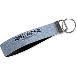 Labor Day Webbing Keychain Fob - Large (Personalized)