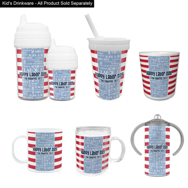 Labor Day Kid's Drinkware - Customized & Personalized
