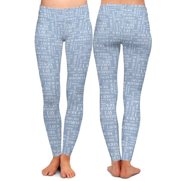 Labor Day Ladies Leggings - Front and Back