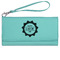 Labor Day Ladies Wallet - Leather - Teal - Front View