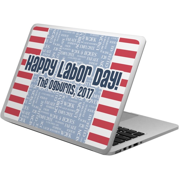 Custom Labor Day Laptop Skin - Custom Sized (Personalized)