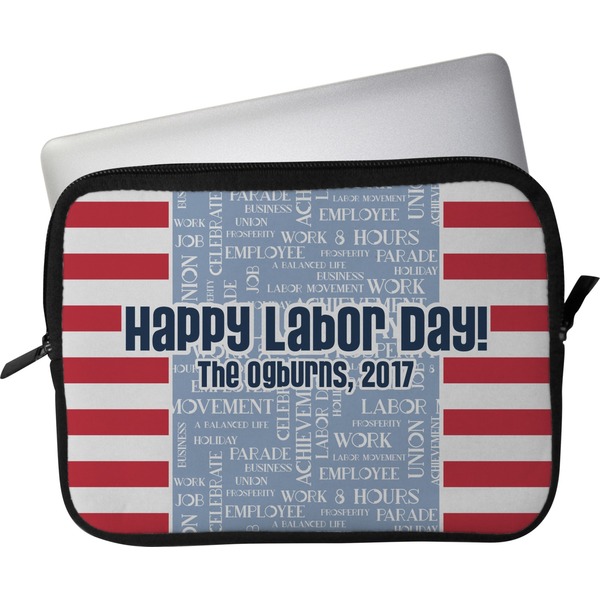 Custom Labor Day Laptop Sleeve / Case - 15" (Personalized)
