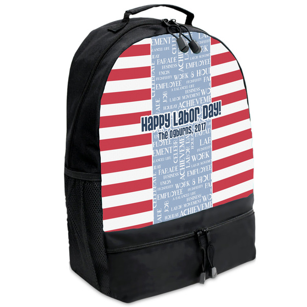 Custom Labor Day Backpacks - Black (Personalized)