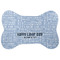 Labor Day Bone Shaped Dog Food Mat (Personalized)
