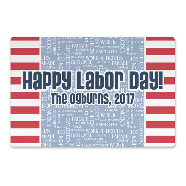 Custom Labor Day Large Rectangle Car Magnet (Personalized)