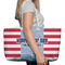 Labor Day Large Rope Tote Bag - In Context View