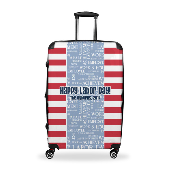 Custom Labor Day Suitcase - 28" Large - Checked w/ Name or Text