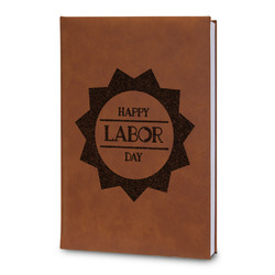 Labor Day Leatherette Journal - Large - Double Sided (Personalized)