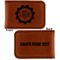 Labor Day Leatherette Magnetic Money Clip - Front and Back