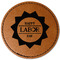 Labor Day Faux Leather Iron On Patch - Round