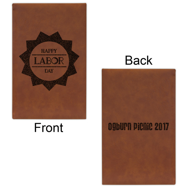 Labor Day Leatherette Sketchbooks - Small - Double Sided - Front & Back View