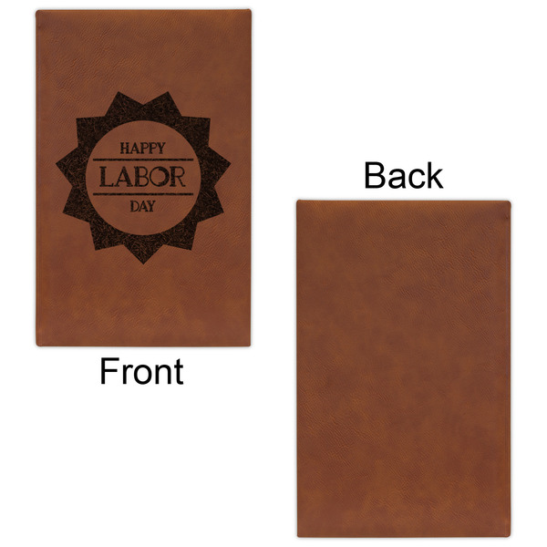 Labor Day Leatherette Sketchbooks - Small - Single Sided - Front & Back View