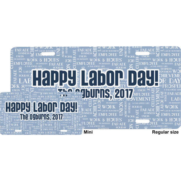 Labor Day License Plate (Sizes)