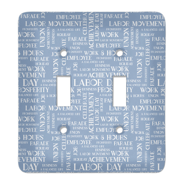 Custom Labor Day Light Switch Cover (2 Toggle Plate)