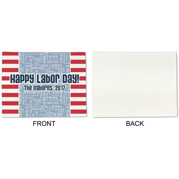 Labor Day Linen Placemat - APPROVAL Single (single sided)