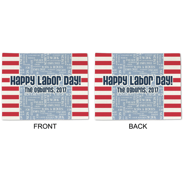 Labor Day Linen Placemat - APPROVAL (double sided)