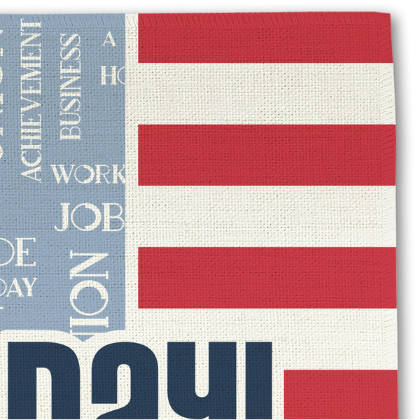 Labor Day Linen Placemat - DETAIL