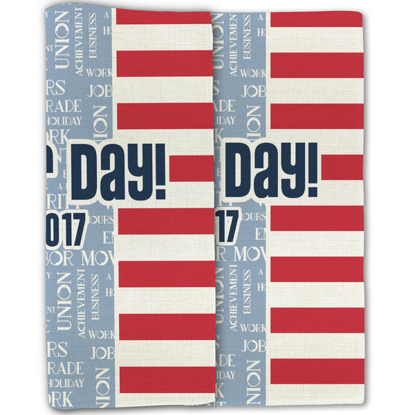 Labor Day Linen Placemat - Folded Half (double sided)