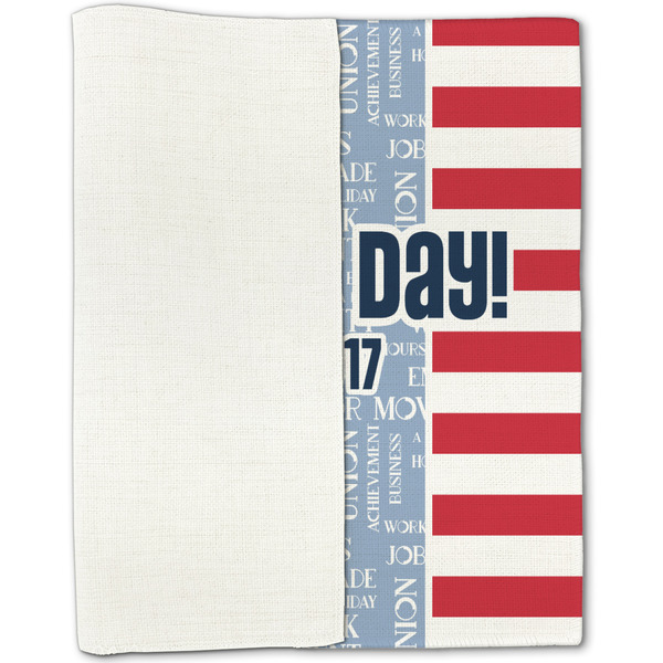 Labor Day Linen Placemat - Folded Half