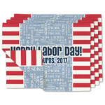 Labor Day Linen Placemat w/ Name or Text
