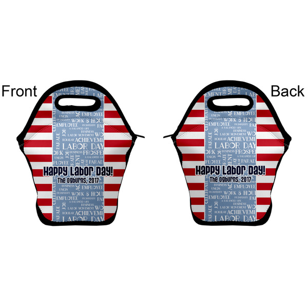 Labor Day Lunch Bag - Front and Back