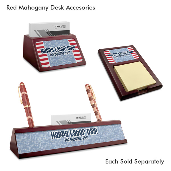 Labor Day Mahogany Desk Accessories
