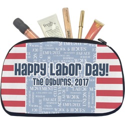 Labor Day Makeup / Cosmetic Bag - Medium (Personalized)