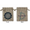 Labor Day Medium Burlap Gift Bag - Front and Back
