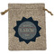 Labor Day Medium Burlap Gift Bag - Front