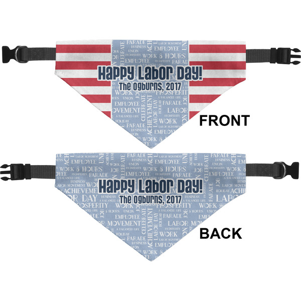 Labor Day Medium Dog Bandana Approval