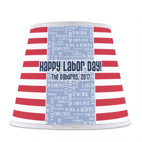 Labor Day Poly Film Empire Lampshade - Front View